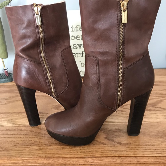 mk brown boots